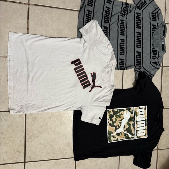 Puma T-Shirt Set - White, Black, Gray - Picture 2 of 7